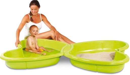 Smoby, Smoby Sandkasten Butterfly Gr?n, Tiefe, Smoby Sandkasten