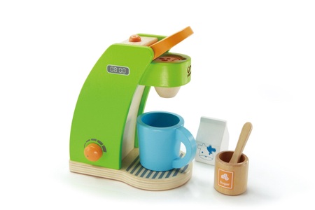 Hape, Hape Meine Kaffeemaschine, Meine Kaffeemaschine 6-teilig aus Holz
