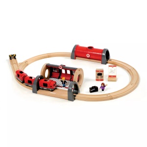 BRIO, Brio Metro-Bahn-Set 20-teilig in rot, BRIO® Spielzeugeisenbahn-Erweiterung »BRIO® WORLD Metro Bahn Set«, (Set)