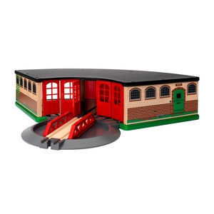 BRIO, BRIO World - 33736 Großer Ringlokschuppen, BRIO® Spielzeugeisenbahn-Gebäude »BRIO® WORLD Grosser Ringlokschuppen«