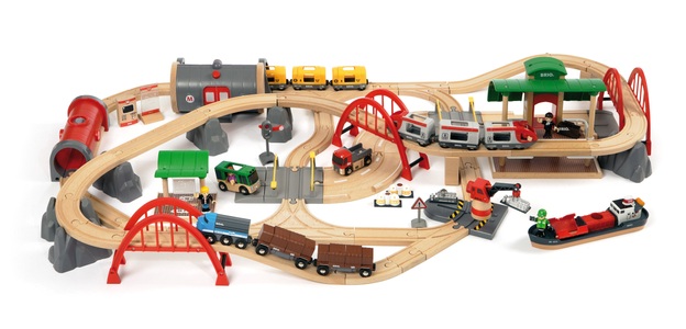 BRIO, BRIO Deluxe Bahn-Set, World Straßen und Schienen Bahn Set Deluxe
