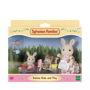 Sylvanian families, Sylvanian Families Spielfiguren-Set BABYS FAHR & SPIEL-SET 4-teilig, SYLVANIAN FAMILIES® 5040 Fahr- und Spielset beige