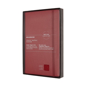 MOLESKINE, Moleskine Notizbuch - Ledereinband Large, A5, Liniert, Soft Cover, Bordeauxrot, Moleskine Notizbuch, Leder, A5, liniert, bordeauxrot, 176 Seiten, 605986
