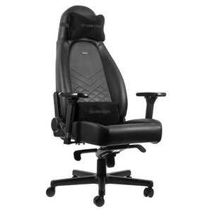 NOBLECHAIRS, Noblechairs Icon - Gaming-Stuhl (Schwarz), noblechairs - Gamingstuhl ICON - schwarz - Kunstleder - 87/37/69 cm