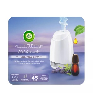 AIR WICK, AIR Wick 3073410 - Aroma-Öl Diffuser Starter Set (Weiss), AIR WICK - Ätherische Öle Diffusor, Black