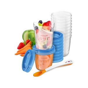 PHILIPS AVENT, 20er-Set Aufbewahrungsbecher, Philips AVENT Aufbewahrungssystem für Babynahrung