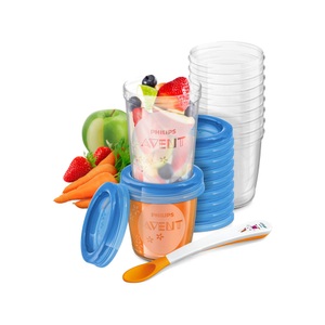 PHILIPS AVENT, 20er-Set Aufbewahrungsbecher, Philips Avent Aufbewahrungssystem für Babynahrung SCF721/20