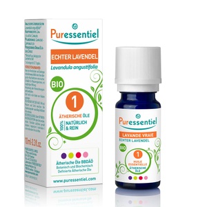 Puressentiel, Puressentiel mit 1 echter Lavendel Bio ätherisches Öl, Puressentiel Echter Lavendel Bio 1 Ätherisches Öl (10ml)