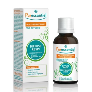 Puressentiel, Puressentiel mit 19 ätherische Öle Atemwege Zerstäuber, Puressentiel Rempiratoire Diffuse Resp'OK® - Ätherische Öle zur Diffusion - 30 ml