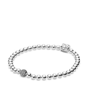Pandora, Pandora Armband Stories 17cm, Pandora - Armband, Stories, 17cm, Silberfarben