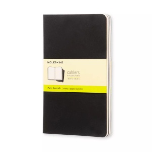undefined, Moleskine Cahier A5, blanko, schwarz, 3er-Set, Moleskine Cahier A5, blanko, schwarz, 3er-Set