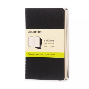 undefined, Moleskine Cahier A6, blanko, schwarz, 3er-Set, MOLESKINE Notizheft Cahier A6 704918 blanko, schwarz 3 Stück