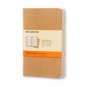 undefined, Moleskine Cahier A6, liniert, Kraft/Natur, 3er-Set, MOLESKINE Notizheft Cahier A6 704925 liniert, natur 3 Stück