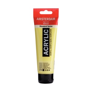 Amsterdam, AMD Akryl 120ML nickeltitangelb, Talens Acrylfarbe Amsterdam, nickeltit.gelb, 17092742, (120ml)