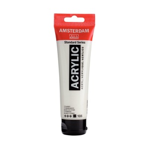 Amsterdam, Amsterdam Acrylfarbe Standard, Talens Acrylfarbe Amsterdam, titanweiss, 17091052, (120ml)
