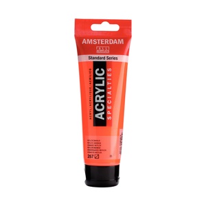 Amsterdam, Amsterdam Acrylfarbe Standard, Talens Acrylfarbe Amsterdam, reflexorange, 17092572, (120ml)