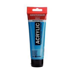 Amsterdam, Amsterdam Acrylfarbe Standard, Talens Acrylfarbe Amsterdam, brill.blau, 17095642, (120ml)