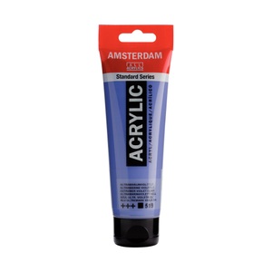 Amsterdam, AMD Akryl 120ML ultramarinviolett, Talens Acrylfarbe Amsterdam, ultramarin violett hell, 17095192, (120ml)