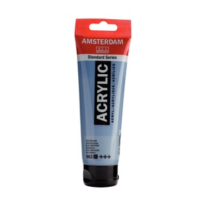 Amsterdam, AMD Akryl 120ML grüngrau, Talens Acrylfarbe Amsterdam, graublau, 17095622, (120ml)