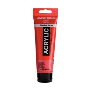 Amsterdam, Amsterdam Acrylfarbe Standard, Talens Acrylfarbe Amsterdam, pyrrolerot, 17093152, (120ml)