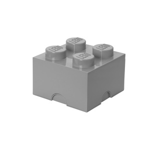 ROOM COPENHAGEN, Room Copenhagen LEGO® Storage Aufbewahrungsbox Brick 4, Lego Aufbewahrungsstein 4 - Medium Steingrau