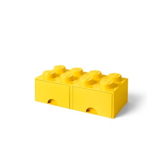 ROOM COPENHAGEN, Room Copenhagen LEGO® Drawer Aufbewahrungsbox Brick 8 gelb, LEGO Brick Drawer 8 gelb, Aufbewahrungsbox
