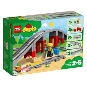 undefined, Lego Duplo Eisenbahnbrücke und Schienen 10872, LEGO® Konstruktionsspielsteine »Eisenbahnbrücke«