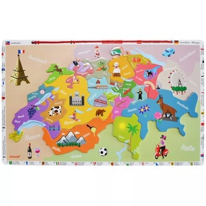 Janod, Magnetkarte Schweiz, Janod Puzzle »Magnettkarte«, (24 tlg.)