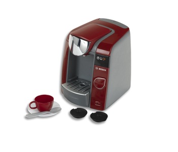 Theo Klein, Theo Klein Bosch Spiel-Kaffeemaschine TASSIMO 6-teilig in dunkelrot, Klein - Kaffeemaschine zum Spielen