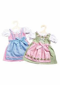 Heless, Heless Dirndl Für Puppe, Zufallsmodell Unisex Multicolor 28-33cm, 