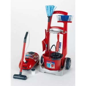 Klein-Toys, Klein-Toys Reinigungsger?t Besenwagen, Klein-Toys Reinigungs-Spielzeug Besenwagen und Staubsauger mit Zubehör