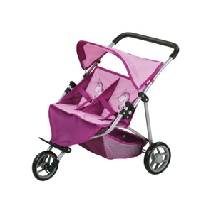 Knorrtoys, knorr® toys Zwillingspuppenwagen Duo - Uma das Einhorn - rosa/pink, Knorrtoys® Puppen-Zwillingsbuggy »Duo - UMA. Das Einhorn«