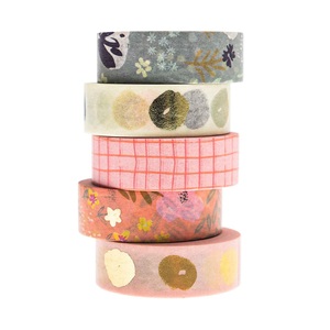 undefined, Tape Set, Crafted Natur Fsc Mix, Rico Design Washi Tape Crafted Nature 1.5 cm x 10 m, Mehrfarbig, 5 Stück