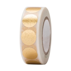 undefined, Tape Punkte Gold, Rico Design Washi Tape Punkte 1.5 cm x 10 m, Gold