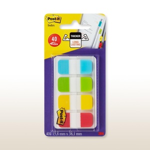 POST-IT, Post-it Index schmal 4 Stück, Post-it Index schmal 4 Stück