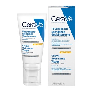CeraVe, CeraVe Feuchtigkeitsspendende Gesichtscreme LSF 52Ml, CeraVe Feuchtigkeitsspendende Gesichtscreme SPF25 52ml