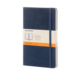 undefined, Moleskine Notizbuch, Large Size, Liniert, saphir, Moleskine Notizbuch L, A5, liniert, Saphir, 893601