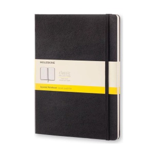 undefined, Moleskine Notizbuch, XL, Kariert, schwarz, Moleskine Notizbuch XL, kariert, schwarz, 895292