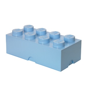 ROOM COPENHAGEN, Room Copenhagen LEGO® Storage Aufbewahrungsbox Brick 8, LEGO Storage Brick 8 hellblau, Aufbewahrungsbox