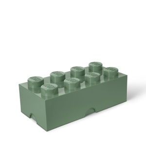 ROOM COPENHAGEN, Room Copenhagen Lego Stapelbare Aufbewahrungsbox mit 8 Noppen, LEGO Storage Brick 8 sandgrün, Aufbewahrungsbox