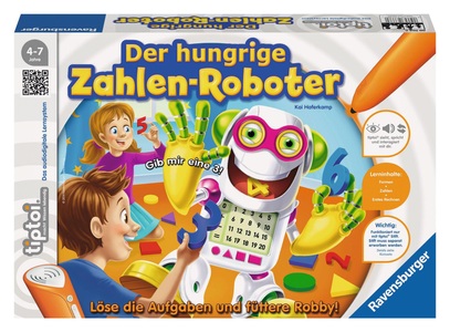 Ravensburger, RAVENSBURGER tiptoi Der hungrige Zahlen-Roboter, Ravensburger Spiel »tiptoi Spiel Der hungrige Zahlenroboter«