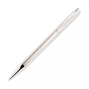 Caran d'ache, Personalisierbarer Chevron Caran d'Ache Ecridor Stylo versilbert mit Gravur, Caran d'Ache Kugelschreiber, Chevron, rhodiniert, 890.296