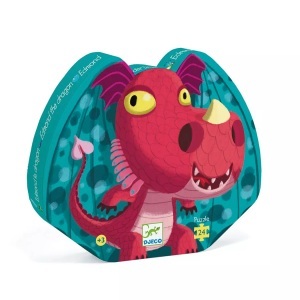 DJECO, Djeco Puzzle Edmond der Drache, 24 Teile, Puzzle EDMOND DER DRACHE 24-teilig