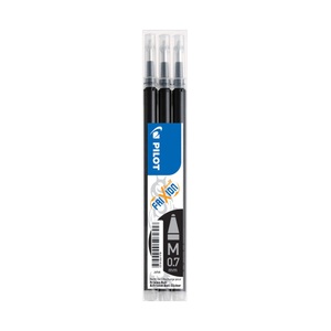 Pilot, Pilot FriXion - Ersatz Patrone (Schwarz), Pilot Mine FriXion Refill, schwarz, BLS-FR7-B-S3, (3er Set)