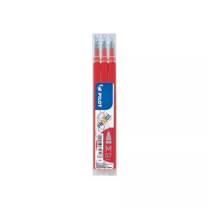 Pilots, Pilots Pilot Patrone FriXion 3 x Rot, Medium (M), Pilot Mine FriXion Refill, rot, BLS-FR7-R, (3er Set)