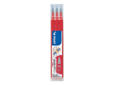 Pilots, Pilots Pilot Patrone FriXion 3 x Rot, Medium (M), Pilot Mine FriXion Refill, rot, BLS-FR7-R, (3er Set)