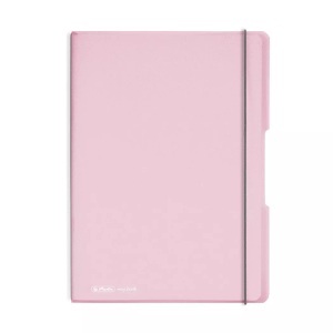 Herlitz, Herlitz Notizheft my.book flex A4, Herlitz Notizbuch A4 liniert PP rosa gelocht