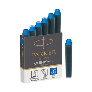 Parker, Tintenpatronen Tintenpatronen, PARKER Tintenpatrone 1950409 blau 6 Stück