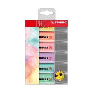 Stabilo, Stabilo Textmarker BOSS® ORIGINAL 6 St./Pack. 2 mm, 5 mm, Stabilo BOSS Original 70, Pastell, Textmarker, 70/6-2, (6er Etui)