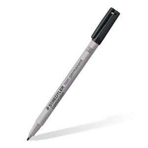 Staedtler, Staedtler Folienstift Lumocolor M non-permanent 315 Schwarz 315-9, Staedtler Lumocolor, non-permanent, Universalstift, 1mm, M, schwarz, 315-9